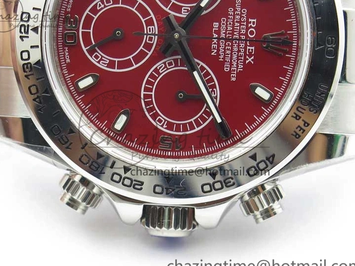 MiroTime 0417 Daytona 116520 SS UBF Best Edition Red Stick Markers Dial on SS Bracelet A Reliable 2951